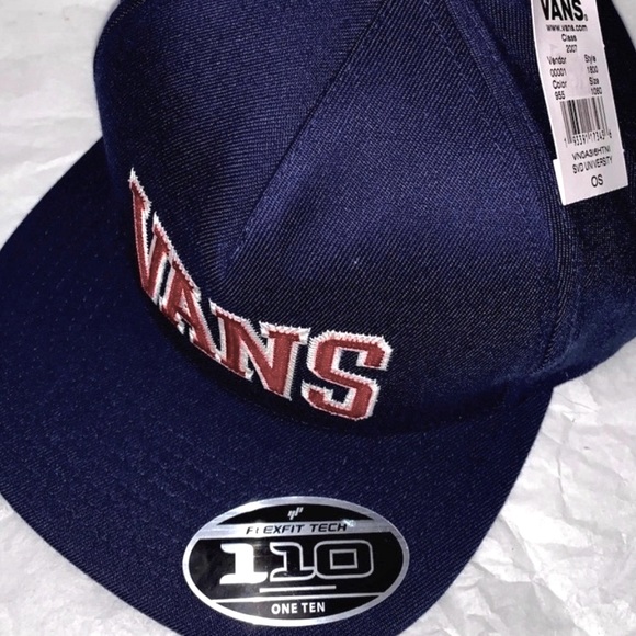 >Ⓜ️FLEXFIT TECH 1 10 ONE TEN TRUCKER, SNAP BACK BLUE VANS EMBROIDERED, BRAND NEW - Picture 3 of 14